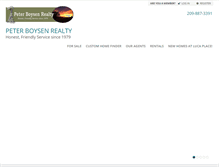 Tablet Screenshot of boysenrealty.com